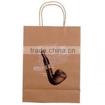 Simple Print Brown Paper Shopping Bag