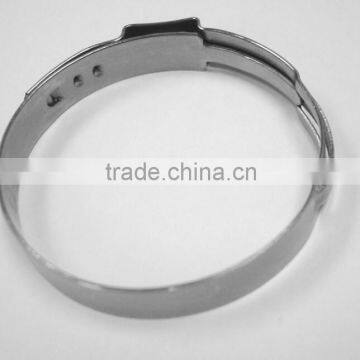 Stainless steel Single ear stepless hose clamp