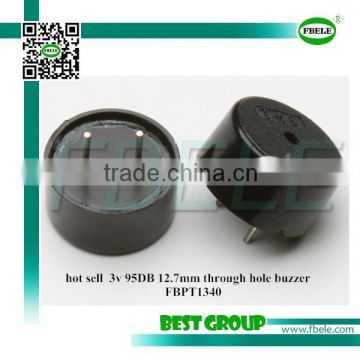 hot sell 3v 95DB 12.7mm through hole buzzer FBPT1340