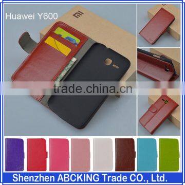 J&R Brand High Quality Wallet Leather Case Style Book Flip PU Leather Case For Huawei Ascend Y600