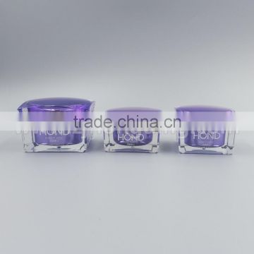 wholesale transparent acrylic jar 15g 30g 50g plastic jar skincare transparent hermetically sealed jar