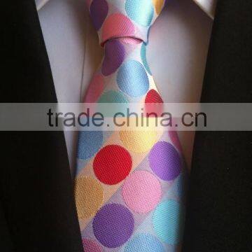 Cheapest Stock Necktie ,Polyester Woven Necktie, Various Big Dots Necktie photo-2
