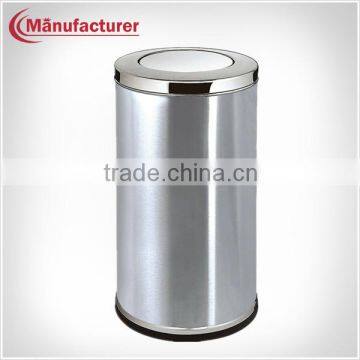 Stainless Steel Standing Recycling Ground Ash Barrel with Swing Lid