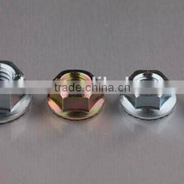 High quality Galvanized brass carbon steel hex head flange nut DIN6923