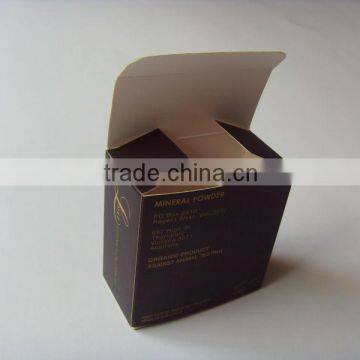 Customized black paper box with luxury gold design printing