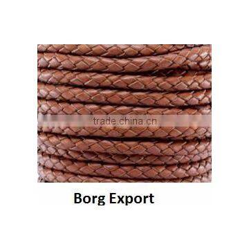 6mm Round Leather Cord From BORG EXPORT / Round Leather Cord 6 mm photo-2