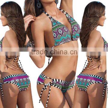 Sexy National stripe swimwear woman bikini MK-KF5021