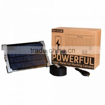 Bestok solar panel for outdoors electranics useful power bank for hunting/wildlife/scouting cameras