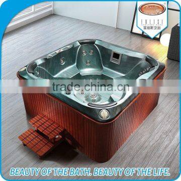 Double use 4 person massage whirlpool bathtub spa tub