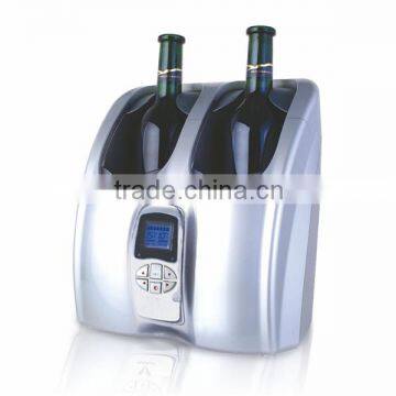 Dual temperature only one model 2 bottle wine chiller