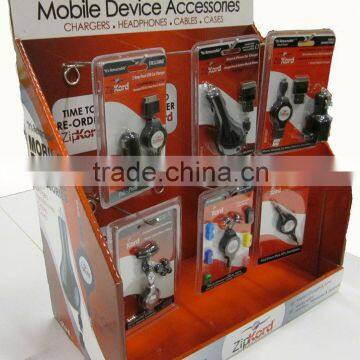 Cardboard Display Stand for Mobile Device Accessories