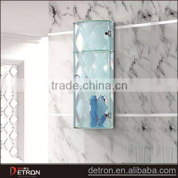 Shampoo shelf tempered glass toilet storage cabinet