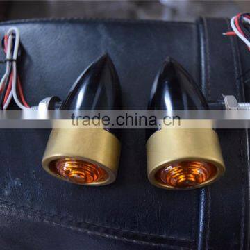 motorcycle turn lights for harley/ chopper/ bobber motorcycle brass turn signals for bobber