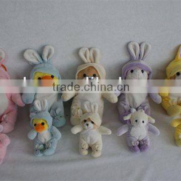 Cute plush animal Easter rabbit