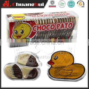 Halal Yellow Duck Shape Chocolate with Biscuit / Choco pato