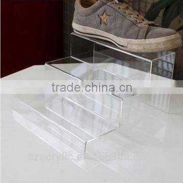 Two or Three Tiers Acrylic Step Stair Shoe Display Stand