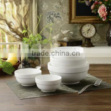 White Ceramic procelain bowl/ Soup bowl/ Rice bowl