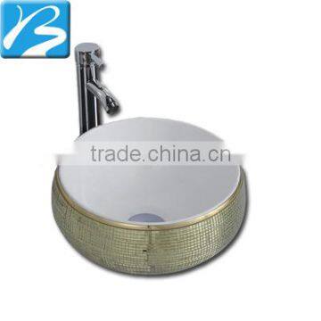 Fashion designer Bathroom porcelain house ware glass wash basins