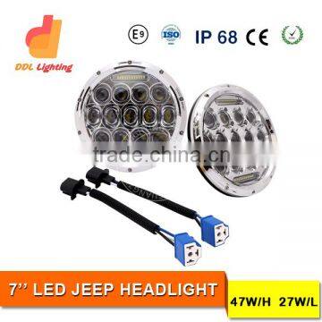 New Arrival 75W LED Headlight for Jeep Wrangler LED Headlight