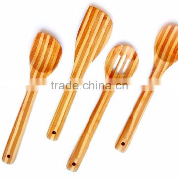 Stylish & Eco Friendly Premium 2 Color Tone Bamboo Wooden Cooking Utensils Spoon for Home and Kitchen