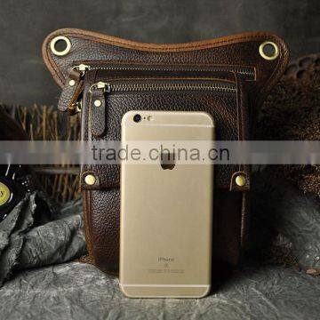 Best Quality Handmade Mens Bag Genuine Leather Waist Bag for Sports photo-4