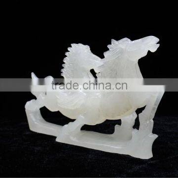 2015 High Quality Carved Jade Horse Statue Best Home Decoration photo-2