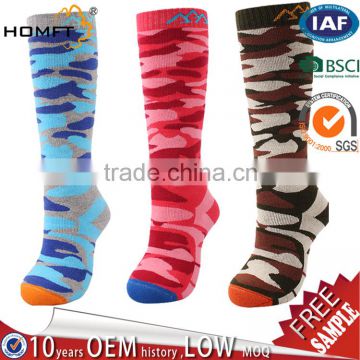 Brand Outdoor Sport Heated Ski knee high Socks thermal women