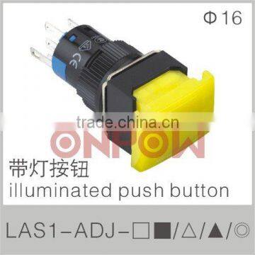 rectangular illuminated push button switch LAS1-A(illuminated pushbutton,lighted push button)