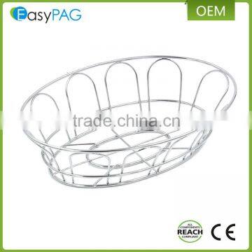 Wholesale Fancy Stainless Steel 430 Metal Wire Mesh Home Kitchen Bread Basket photo-4