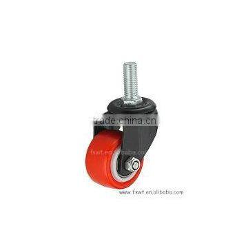 Mini Diamond Double Ball Bearing Caster Wheel With Screw