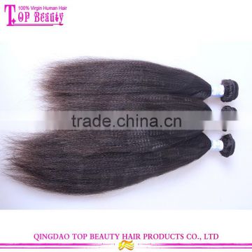 2015 Best Sell Virgin Hair Malaysian Yaki Straight Human Hair Weaving