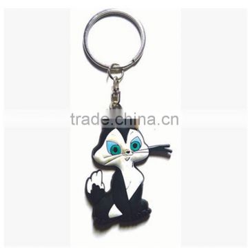 Hot selling hard pvc keychain