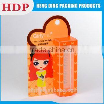 customzied clear plastic lipstick packaging box