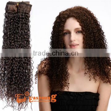 Afro curly synthetic braiding hair weft, hair accessories weave for black women