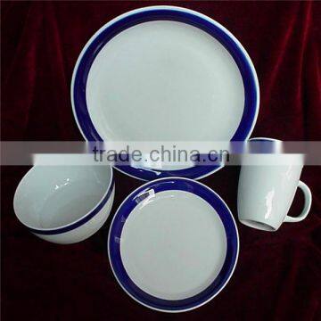 blue and white porcelain dinnerware set / poland porcelain dinnerware set / colorful porcelain dinnerware sets