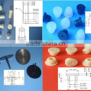 1/4" 1/2" 1"syringe rubber stopper silicone rubber waterproof dustproof hole plug