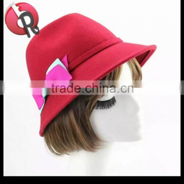 hat sell new fashion ladies fedora hat with bow