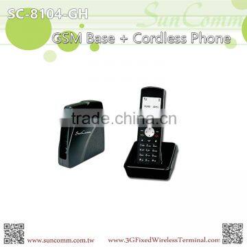 SC-8104-GH GSM Handset Phone Cordless Quad band for Intercom, Call Transfer, Confer