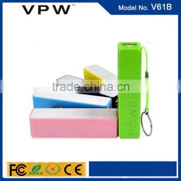 Cheap Price 2000mAh 2600mAh Portable Pocket Size Colorful Fashion Perfume Power Bank