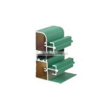 Green Powder Coated Aluminium Window Profiles