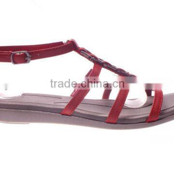 Fashion shoes of ladies flat sndals in china