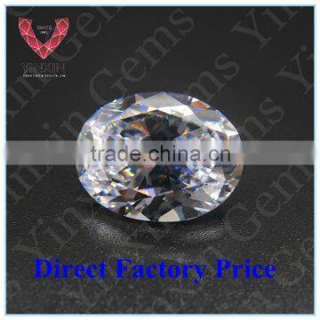 Very shining Oval White CZ/Cubic Zirconia/CZ Beads