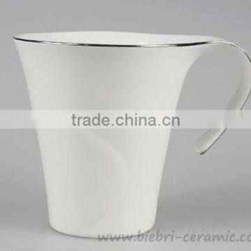 300ml Super White Logo Brand Printable Porcelain Coffee And Tea Mugs And Cups