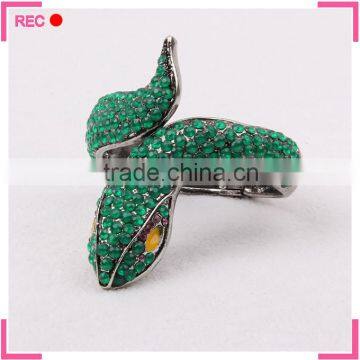 New model bangles green color, snake shaped bracelets and bangles for big wrist