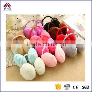 Plush Solid Color Warm Earmuffs For Young Gilrs