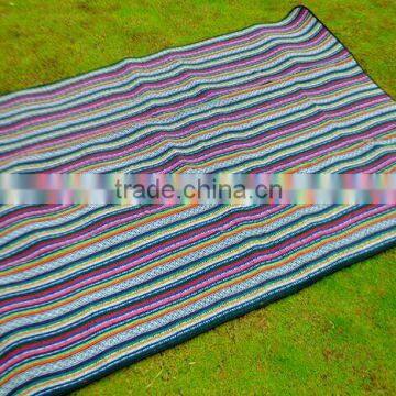 Stripe Lawn Cushion Insulation Outdoor Blanket photo-2