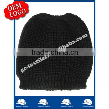 OEM wholesale factory alibaba china 100% acrylic solid color plain hat with gather top single layer