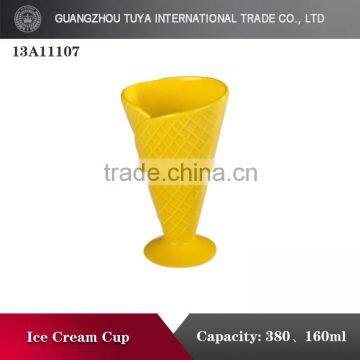 Design Ceramic Ice Cream Cup/high Quality Dessert Tableware photo-2
