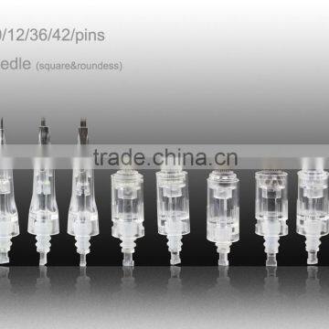 12 pins Needle Replacement Cartridges Replacement Needle Head for Derma Pen MYM derma roller Electric derma roller