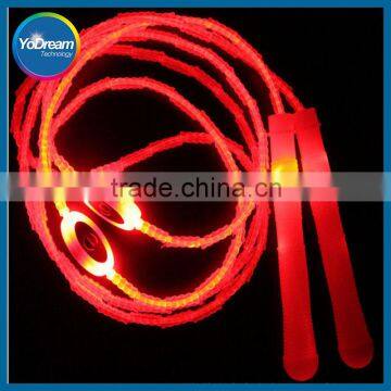 Multi color led flashing jump rope Light up jump rope Glowing skipping rope